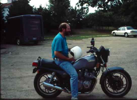 Young me on motorcycle